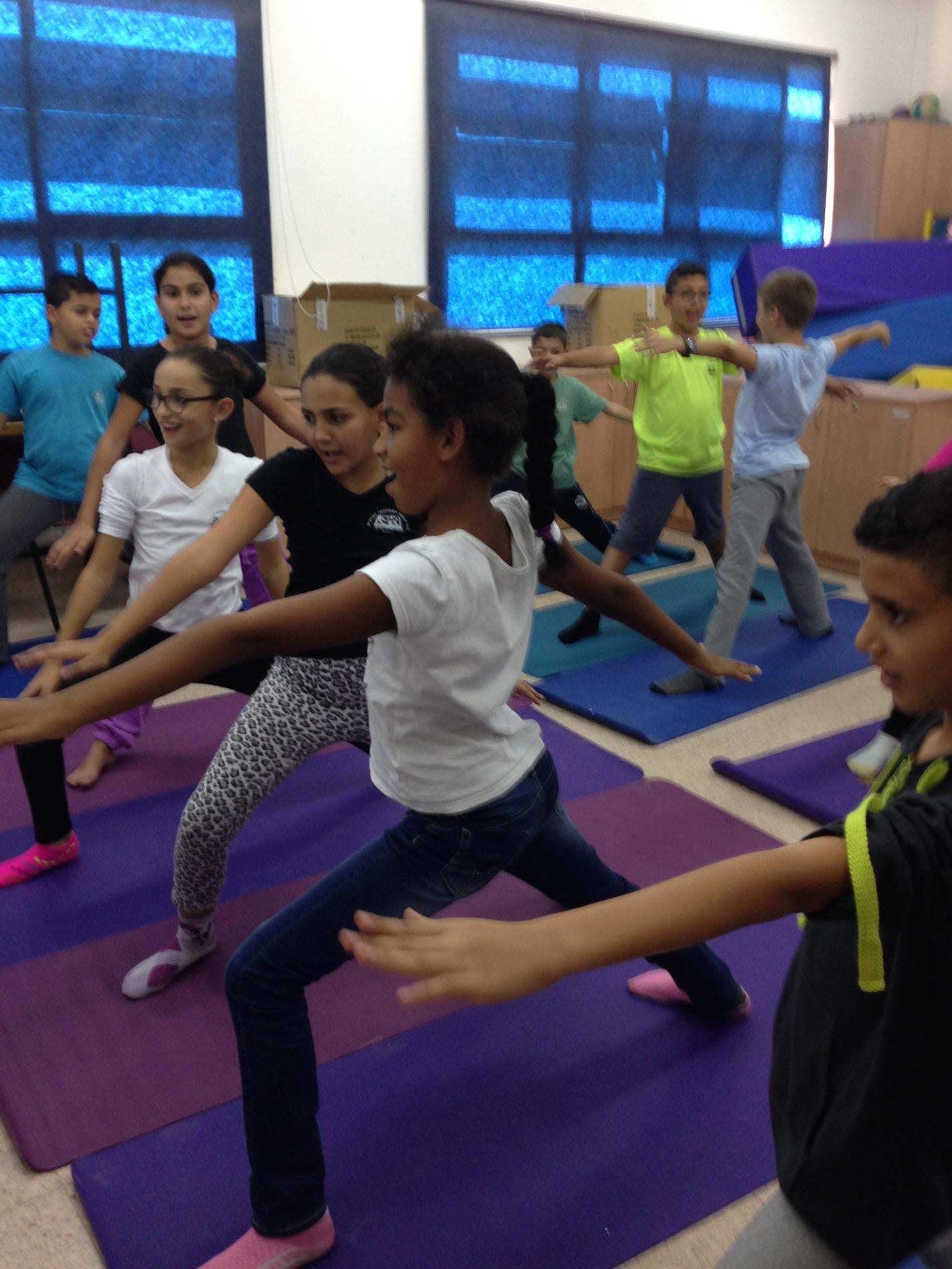 Children Practicing Yoga